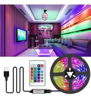 CATA CT-4566 RGB TV Arkası LED Şerit Set 3 Metre USB Girişli Uzaktan Kumandalı Ambiyans Aydınlatma