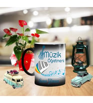 Fotoğraf Baskılı Müzik Öğretmeni Sihirli Kupa Bardak MZK03