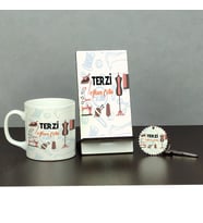 Terzi Üçlü Set (Kupa + Telefon Standı + Anahtarlık)