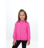 Toontoy Kız Çocuk Nakışlı Hırka (Koyu Mor)
