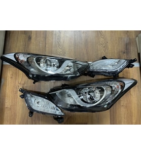 Hyundai İ30 Sağ Sol Far Lambası Motorlu + Sis Lamba Ledli 13-15