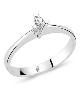 Romeo Pırlanta 0.15 Ct Tektaş Yüzük  RM-10035 (Çok Renkli)