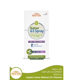 New Life Natur D3 Spray 1000IU 20 ml D3 Vitamini