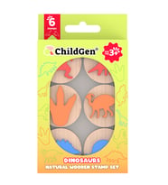 Dinozorlar Ahşap Damga Set (6 Adet Damga)