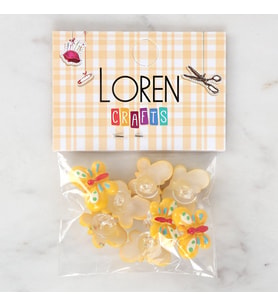 Crafts Sarı 8'Li Düğme - 3020