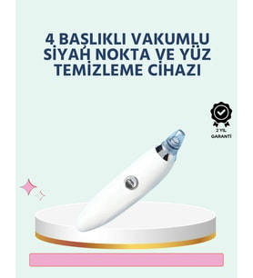 Cilt Dostu Vakumlu Siyah Nokta Temizleyici - Siyah Nokta, Yağ Ve Makyaj Kalıntılarına Karşı