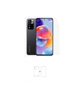 Xiaomi Redmi Note 11 Pro Plus 5G Full Body Ekran Koruyucu Ön Arka Yan Darbe Emici Poliüretan Film
