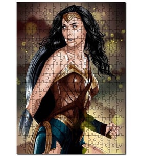 Cakapuzzle Wonder Woman Savaşçı Puzzle Yapboz MDF (Ahşap) (120 Parça)