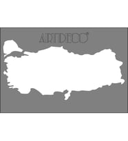 ARTDECO STENCİL A4  TÜRKİYE HARİTASI 223