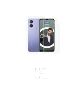 Vivo Y17s Ön, Arka ve Yan 360 Derece Tam Kaplama Poliüretan Film