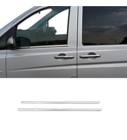 Mercedes Viano Krom Cam Çıtası 2004-2014 2 Parça Paslanmaz Çelik