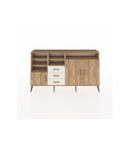 Arges Konsol 7 Raflı 3 Çekmeceli 3 Kapaklı 176x30x99 Çam-Çam/Aytaşı