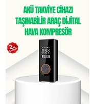 Akü Takviye Cihazı Jump Starter Ve Dijital Hava Kompresörü