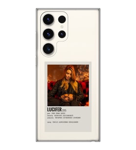 Samsung Galaxy S23 ULTRA Uyumlu LuciULTRAr Minimalist Poster Desenli Şeffaf Telefon Kılıfı
