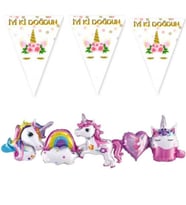 Unicorn Teması İyi ki Doğdun Süs Set