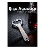 Ergonomik Metal Şişe Açacağı - Gazoz, Kola, Bira Kapağı Açıcı