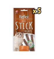 Reflex Tavuklu Ördekli Kedi Ödül Çubuğu 5 gr x 3 x 5 Adet (Renksiz)