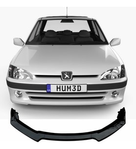 Peugeot 106 Ön Tampon Eki Bodykit Karlık Lip (Siyah)
