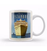 istanbul ve Cruise Gemisi Kupa Bardak Porselen