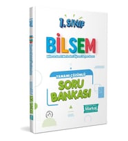Markaj Yayınları 1. Sınıf Bilsem Tamamı Çözümlü Yeni Tarz Soru Bankası