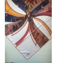 İpekal Çiçek Desenli Twill Eşarp Desen 2 Renk 4