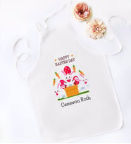 BK Gift Kişiye Özel Paskalya Bayramı Beyaz Mutfak Önlüğü-5
