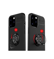 Durukar® iPhone 12 Pro Max Kılıf Range Yüzüklü Silikon - Siyah-Gold