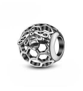 Nur Silver Yusufcuk Desenli Gümüş Charm NUR-BL12469