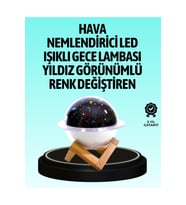 USB projektörlü aromaterapi nemlendirici, masaüstü kullanım için ideal