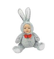 Bebek Yüzlü Peluş Tavşan 45 Cm Gri (Karışık)