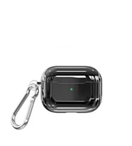 Apple Airpods Pro Polikarbon Tasarım Darbe Emici Silikon Kılıf (Siyah)