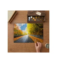 Sararmış Yapraklar - Sonbahar Tasarımı 240 parça Ahşap Puzzle Ahşap Kutuda MP08355
