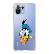 Xiaomi Mi 11 Lite Uyumlu Kapak Donald Duck Tasarımlı Şeffaf Silikon Kılıf