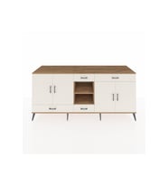 Kronos Konsol 5 Raflı 4 Çekmeceli 4 Kapaklı 220x59x99 Çam-Aytaşı/Aytaşı