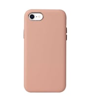 Apple iPhone SE 2022 Kılıf Deri Tasarım Kadife İç Yüzey Lüx Kapak (Pembe)