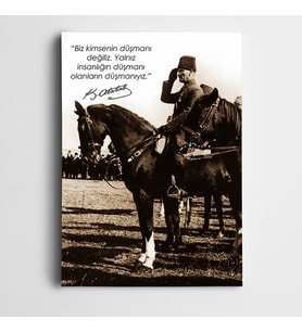 Atatürk Sulh Kanvas Tablo