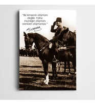 Atatürk Sulh Kanvas Tablo