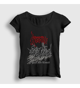 Presmono Kadın Siyah A Call To Arms Gospel Of The Horns T-Shirt 426717tt