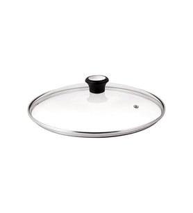 Şeffaf Cam Kapak 24 cm, Dayanıklı ve Estetik Tasarım
