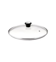 Şeffaf Cam Kapak 24 cm, Dayanıklı ve Estetik Tasarım