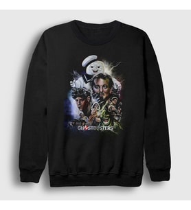 Presmono Unisex Siyah Cover Film Hayalet Avcıları Ghostbusters Sweatshirt 245258tt