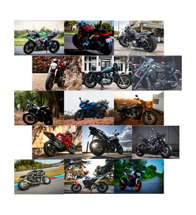 Orora Motosiklet Temalı Poster Duvar Kağıdı Seti-15li-230g-A5