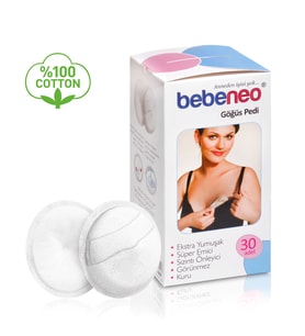 Bebeneo Göğüs Pedi %100 Pamuk Premium Kalite