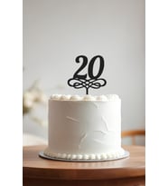 20. Yaş Doğum Günü Pastası Kürdanı, Pasta Süsü, Yeniden Kullanılabilir