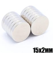 15Mm X 2Mm Yuvarlak Güçlü Magnet 5 Adet