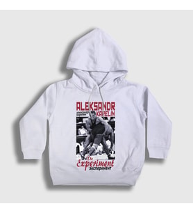 Presmono Unisex Çocuk Beyaz Experiment Ufc Mma Güreş Aleksandr Karelin Kapüşonlu Sweatshirt 497231tt (Beyaz)