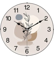 36 Cm Gerçek Cam Sessiz Mekanizma Duvar Saati