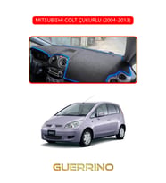 MITSUBISHI COLT ÇUKURLU 2004-2013TORPİDO KORUMA HALISI KIRMIZI KENAR
