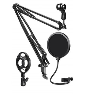 Lastvoice NB39HYP Set Stüdyo Mikrofon İçin Stand Shock Mount Filtre (35X35 CM)
