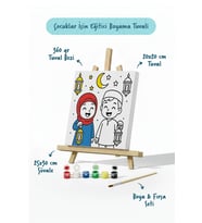 Ramazan Eğitici Boyama Seti Fenerli Çocuklar (Şövaleli)
